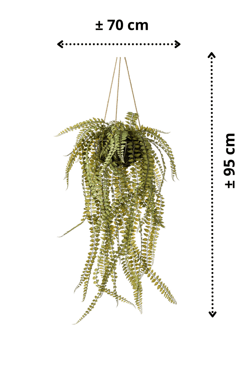 afmetingen Kunst Hangplant Varen 95cm