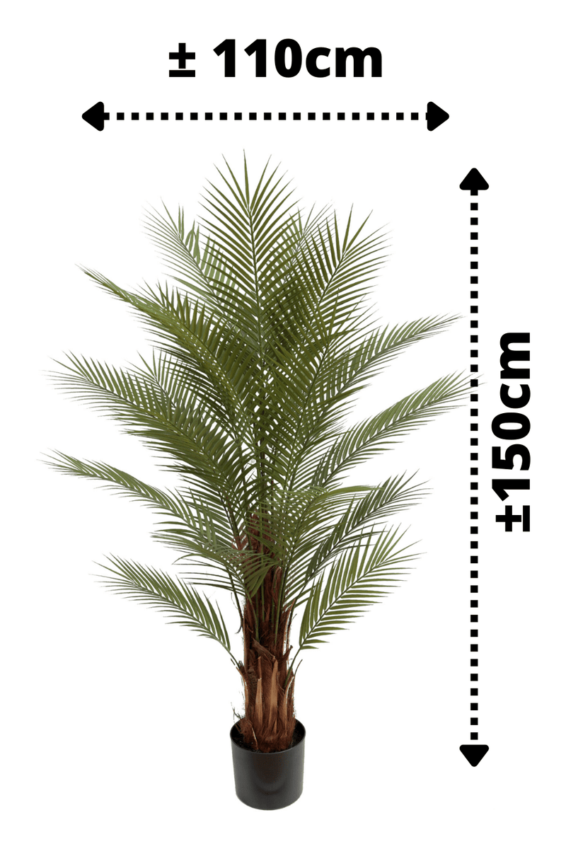 afmetingen Kunstpalm 4 150cm