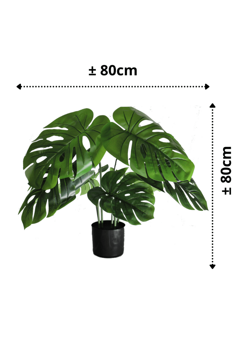 afmetingen Monstera Kunstplant A 80cm